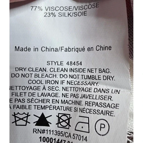 Tory Burch Womens L Silk Blend Laurence Scrapbook Belted Shirtdress - Picture 16 of 16